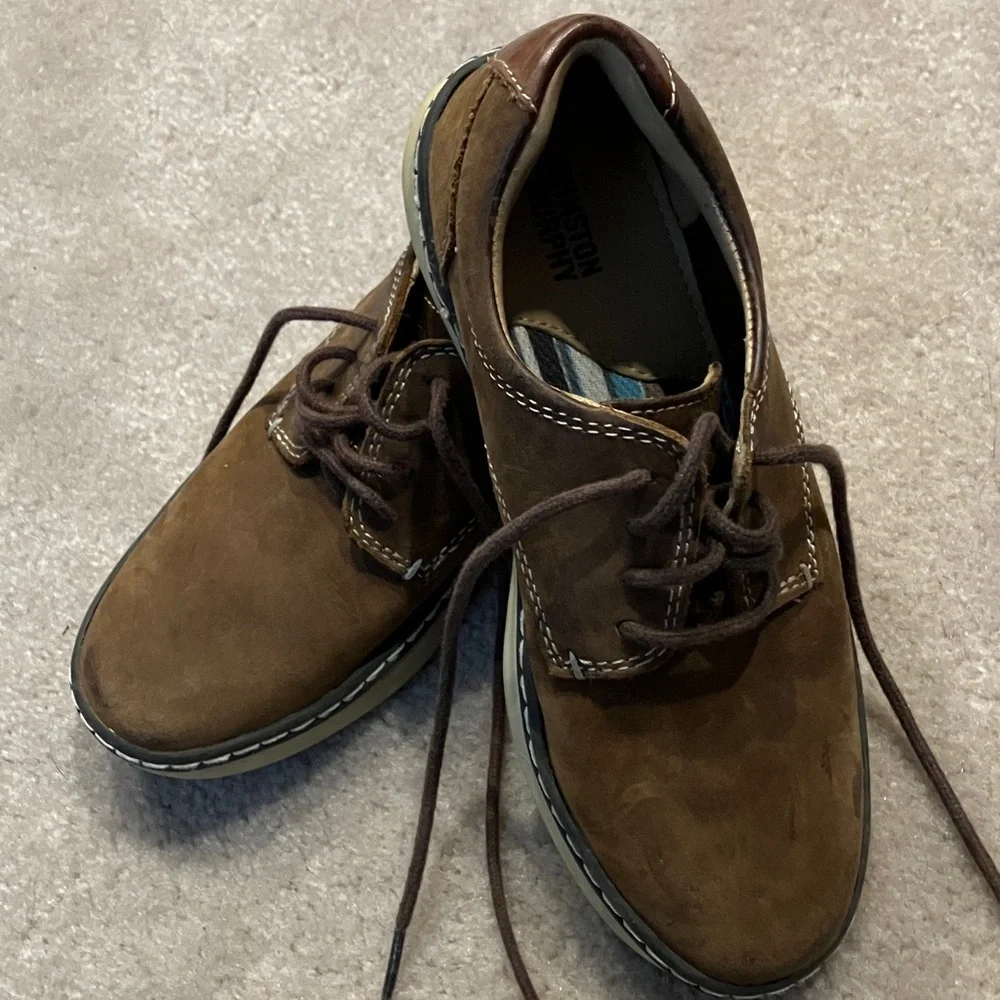 Johnston & Murphy Tan Leather Oxfords